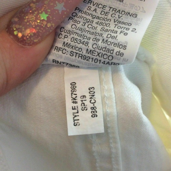 NEW Madewell High Rise Slim Boyjean in Tile White 34 - Picture 8 of 9